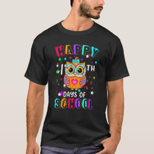 Gelukkige 100 dagen school Lieve uil leraar studen T-shirt