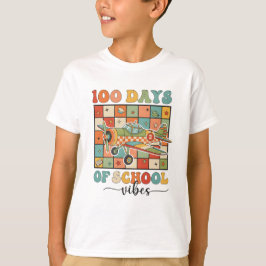 Gelukkige 100 dagen school sfeer t-shirt