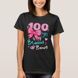 Gelukkige 100 dagen van hersenen en strikken Geluk T-shirt