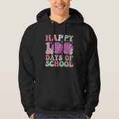 Gelukkige 100 Dagen van School Disco Ball Groovy R Hoodie (Voorkant)