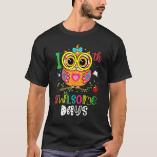 Gelukkige 100 dagen van school Schattige uil leraa T-shirt