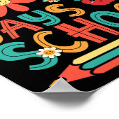 Gelukkige 100 dagen van schoolleraar student 100e  poster (Hoek)