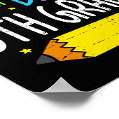 Gelukkige 100e dag van de 5e klas leraar studenten poster (Hoek)