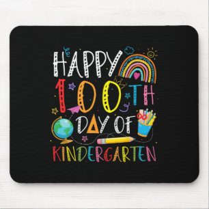 Gelukkige 100e dag van de kleuterschool kinderen l muismat