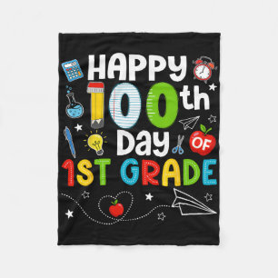 Gelukkige 100e Dag Van De Leerkracht Van Groep 3 1 Fleece Deken