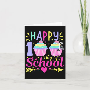 Gelukkige 100e dag van de school Cupcake liefhebbe Kaart