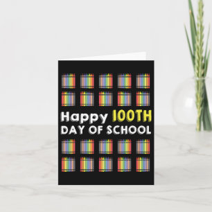 Gelukkige 100e dag van de school student plezier 1 kaart