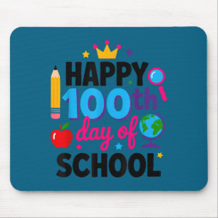 Gelukkige 100e Schooldag 100 Dagen Slimmer Leraar Muismat