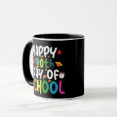 Gelukkige 100e Schooldag Leraar Student Mok (Voorkant links)