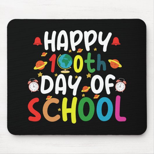 Gelukkige 100e Schooldag Leraar Student Muismat (Voorkant)