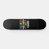 Gelukkige 100e Schooldag Leraar Student Persoonlijk Skateboard (Horizontaal)