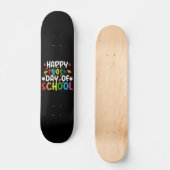 Gelukkige 100e Schooldag Leraar Student Persoonlijk Skateboard (Voorkant)