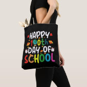 Gelukkige 100e Schooldag Leraar Student Tote Bag (Dichtbij)