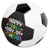 Gelukkige 100e Schooldag Leraar Student Voetbal (Drie kwart)