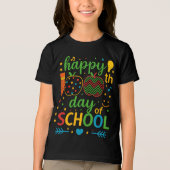 Gelukkige 100e schooldag - Leuke & Kleurrijke  Tri-Blend Shirt (Voorkant)