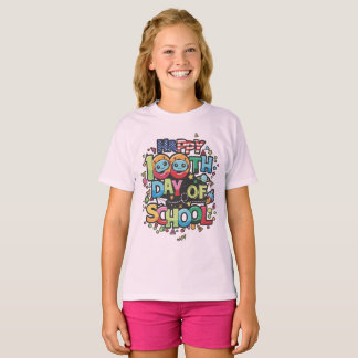 Gelukkige 100e schooldag Robot Ruimtereiziger Kind T-shirt