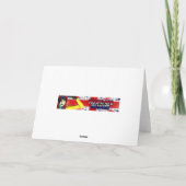 Gelukkige 100e verjaardag gingham kaart (Achterkant)