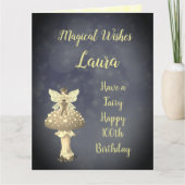 Gelukkige 100e verjaardag groet kaart (Voorkant)