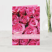 Gelukkige 100e verjaardag kaart (Voorkant)