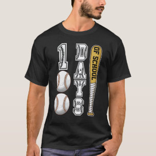 Gelukkige 100ste Dag 100 Dagen Van School Honkbal T-shirt