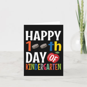 Gelukkige 100ste dag van de kleuterschool leraar kaart
