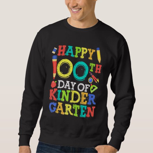 Gelukkige 100ste dag van de kleuterschool trui (Voorkant)