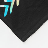 Gelukkige 100ste Dag van de School Tie Dye Rainbow Fleece Deken (Hoek)