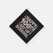 Gelukkige 100ste Dag van de School Tie Dye Rainbow Servet (Hoek)