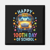 Gelukkige 100ste dag van de schoolbuschauffeur 100 magneet (Voorkant)