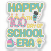 Gelukkige 100ste dag van het schooltijdperk Terug  Sticker (Voorkant)