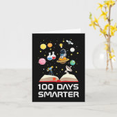 Gelukkige 100ste dag van school 100 dagen slimmere kaart (Gele Bloem)