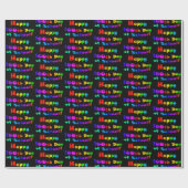 Gelukkige 100ste Dag van School Helder en Kleurrij Cadeaupapier (Vlak)