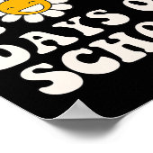 Gelukkige 100ste dag van school Retro Groovy Schat Poster (Hoek)