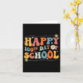 Gelukkige 100ste dag van school Schattigee student Kaart (Gele Bloem)