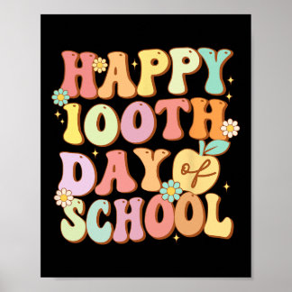 Gelukkige 100ste dag van school Schattigee student Poster