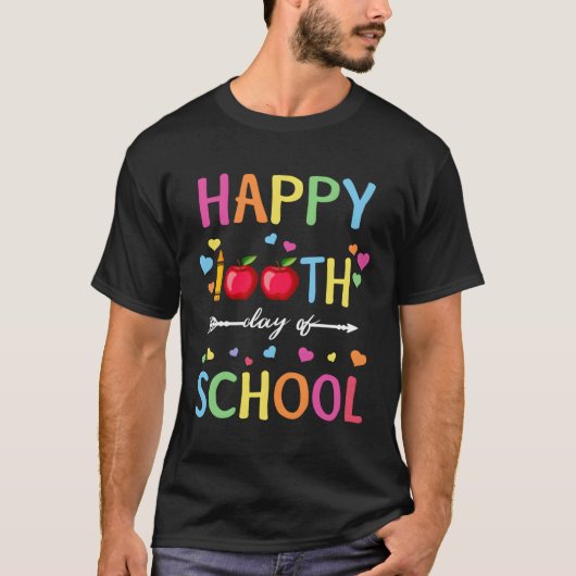 Gelukkige 100ste dag van school Shirt voor leerkra (Voorkant)