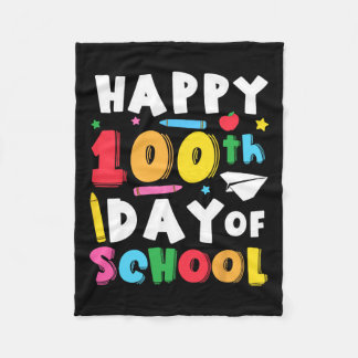 Gelukkige 100ste dag van schoolleraar Kinder 100 d Fleece Deken