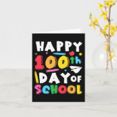 Gelukkige 100ste dag van schoolleraar Kinder 100 d Kaart (Gele Bloem)