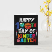 Gelukkige 100ste dag van vriendelijkere garten sch kaart (Gele Bloem)