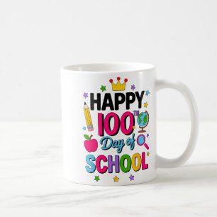 Gelukkige 100ste Schooldag 100 Dagen Slimmer Leraa Koffiemok
