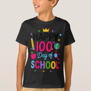 Gelukkige 100ste Schooldag 100 Dagen Slimmer Leraa T-shirt