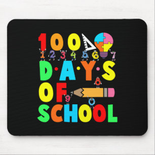 Gelukkige 100ste Schooldag Leraar Kinderen Kind Ge Muismat