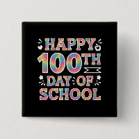 Gelukkige 100ste Schooldag Tie Dye Regenboog 100 D