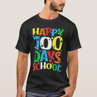 Gelukkige 100ste schooldag voor leerkrachten en ki t-shirt