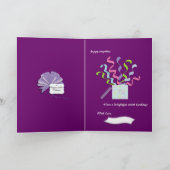 Gelukkige 100ste verjaardag 3 Panel Kaart (Binnen)