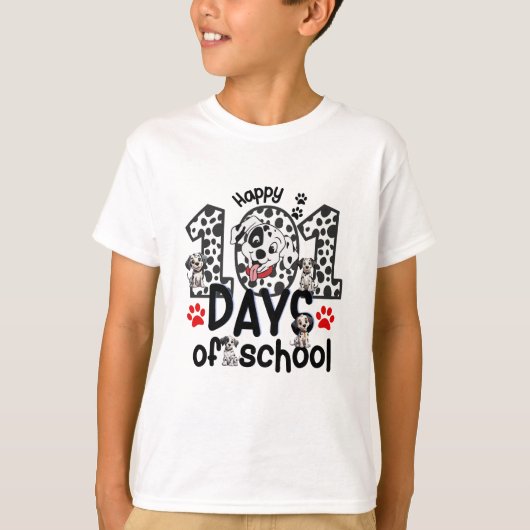 Gelukkige 101 dagen van school t-shirt (Voorkant)