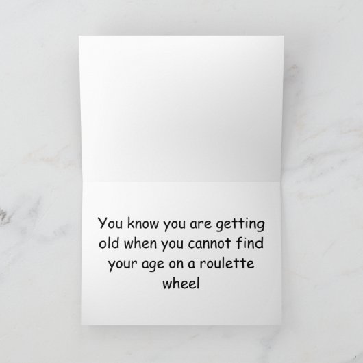 Gelukkige 103e Verjaardag Roulette Wiel Kaart (Binnen)