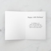 Gelukkige 10de Verjaardag! Kaart (Binnen)
