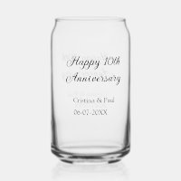 Gelukkige 10e verjaardag eenvoudige minimale bruil