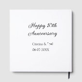 Gelukkige 10e verjaardag eenvoudige minimale bruil gastenboek (Achterkant)